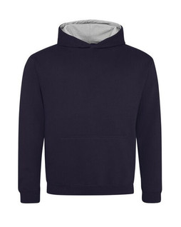 JUST HOODS BY AWDIS JH003J - Premium Kids Varsity Hoodie with Contrast Hood
