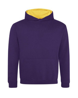 JUST HOODS BY AWDIS JH003J - Premium Kids Varsity Hoodie with Contrast Hood