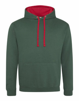 JUST HOODS BY AWDIS JH003 - Premium Contrast Varsity Hoodie with Kangaroo Pocket