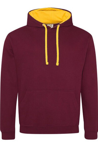 JUST HOODS BY AWDIS JH003 - Premium Contrast Varsity Hoodie with Kangaroo Pocket