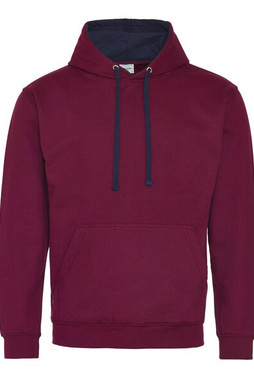JUST HOODS BY AWDIS JH003 - Premium Contrast Varsity Hoodie with Kangaroo Pocket