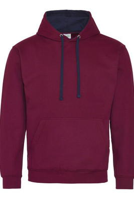 JUST HOODS BY AWDIS JH003 - Premium Contrast Varsity Hoodie with Kangaroo Pocket