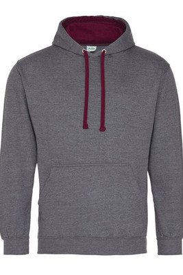 JUST HOODS BY AWDIS JH003 - Premium Contrast Varsity Hoodie with Kangaroo Pocket