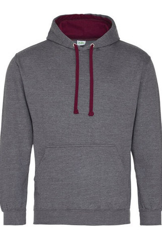 JUST HOODS BY AWDIS JH003 - Premium Contrast Varsity Hoodie with Kangaroo Pocket