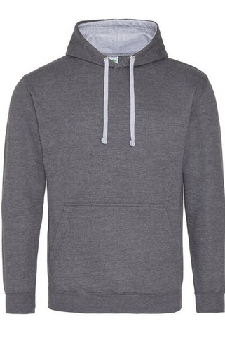 JUST HOODS BY AWDIS JH003 - Premium Contrast Varsity Hoodie with Kangaroo Pocket