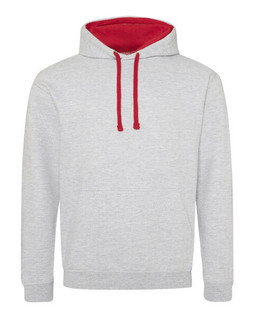 JUST HOODS BY AWDIS JH003 - Premium Contrast Varsity Hoodie with Kangaroo Pocket