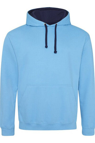 JUST HOODS BY AWDIS JH003 - Premium Contrast Varsity Hoodie with Kangaroo Pocket