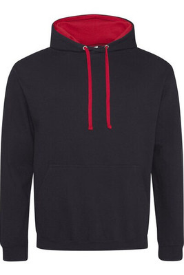 JUST HOODS BY AWDIS JH003 - Premium Contrast Varsity Hoodie with Kangaroo Pocket