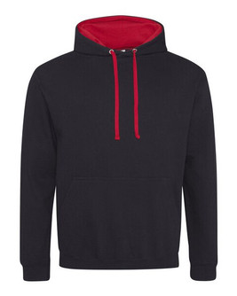 JUST HOODS BY AWDIS JH003 - Premium Contrast Varsity Hoodie with Kangaroo Pocket