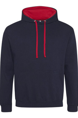 JUST HOODS BY AWDIS JH003 - Premium Contrast Varsity Hoodie with Kangaroo Pocket