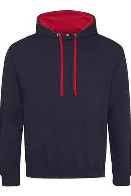 JUST HOODS BY AWDIS JH003 - Premium Contrast Varsity Hoodie with Kangaroo Pocket