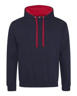 JUST HOODS BY AWDIS JH003 - Premium Contrast Varsity Hoodie with Kangaroo Pocket