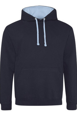 JUST HOODS BY AWDIS JH003 - Premium Contrast Varsity Hoodie with Kangaroo Pocket