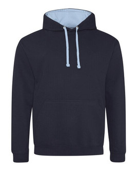 JUST HOODS BY AWDIS JH003 - Premium Contrast Varsity Hoodie with Kangaroo Pocket