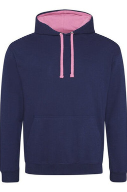 JUST HOODS BY AWDIS JH003 - Premium Contrast Varsity Hoodie with Kangaroo Pocket