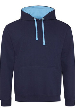 JUST HOODS BY AWDIS JH003 - Premium Contrast Varsity Hoodie with Kangaroo Pocket