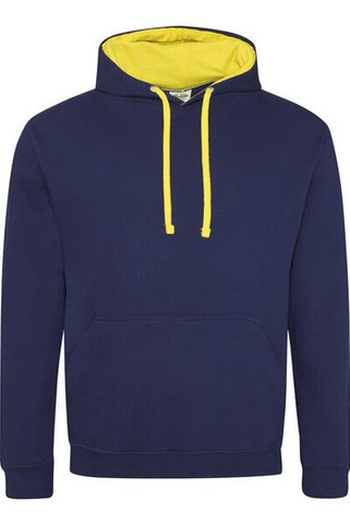 JUST HOODS BY AWDIS JH003 - Premium Contrast Varsity Hoodie with Kangaroo Pocket