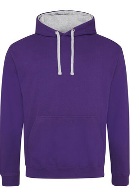 JUST HOODS BY AWDIS JH003 - Premium Contrast Varsity Hoodie with Kangaroo Pocket