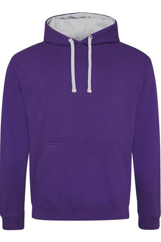 JUST HOODS BY AWDIS JH003 - Premium Contrast Varsity Hoodie with Kangaroo Pocket