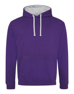 JUST HOODS BY AWDIS JH003 - Premium Contrast Varsity Hoodie with Kangaroo Pocket