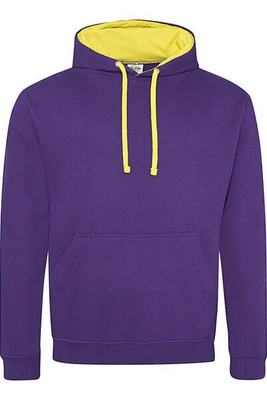 JUST HOODS BY AWDIS JH003 - Premium Contrast Varsity Hoodie with Kangaroo Pocket