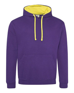 JUST HOODS BY AWDIS JH003 - Premium Contrast Varsity Hoodie with Kangaroo Pocket