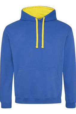 JUST HOODS BY AWDIS JH003 - Premium Contrast Varsity Hoodie with Kangaroo Pocket