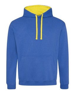 JUST HOODS BY AWDIS JH003 - Premium Contrast Varsity Hoodie with Kangaroo Pocket