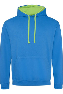 JUST HOODS BY AWDIS JH003 - Premium Contrast Varsity Hoodie with Kangaroo Pocket