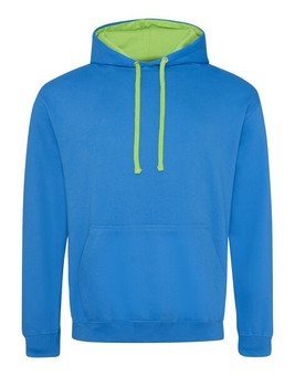 JUST HOODS BY AWDIS JH003 - Premium Contrast Varsity Hoodie with Kangaroo Pocket