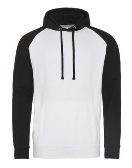 JUST HOODS BY AWDIS JH009 - Premium Contrast Sleeve Baseball Hoodie