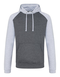 JUST HOODS BY AWDIS JH009 - Premium Contrast Sleeve Baseball Hoodie