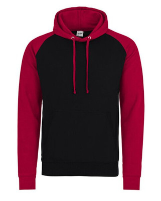 JUST HOODS BY AWDIS JH009 - Premium Contrast Sleeve Baseball Hoodie
