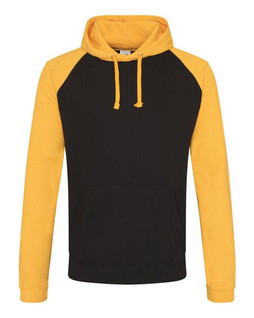 JUST HOODS BY AWDIS JH009 - Premium Contrast Sleeve Baseball Hoodie
