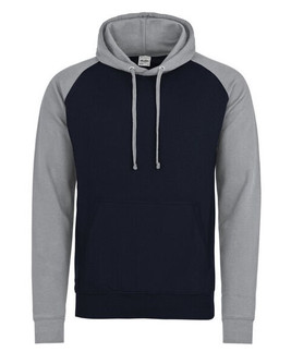 JUST HOODS BY AWDIS JH009 - Premium Contrast Sleeve Baseball Hoodie