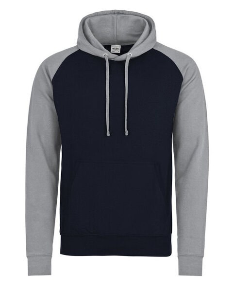 JUST HOODS BY AWDIS JH009 - Premium Contrast Sleeve Baseball Hoodie