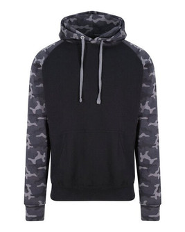 JUST HOODS BY AWDIS JH009 - Premium Contrast Sleeve Baseball Hoodie