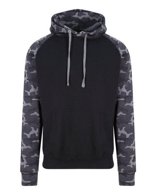 JUST HOODS BY AWDIS JH009 - Premium Contrast Sleeve Baseball Hoodie
