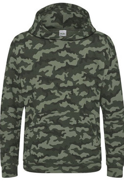 JUST HOODS BY AWDIS JH014J - Kids Camouflage Hoodie with Kangaroo Pocket