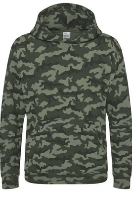 JUST HOODS BY AWDIS JH014J - Kids Camouflage Hoodie with Kangaroo Pocket
