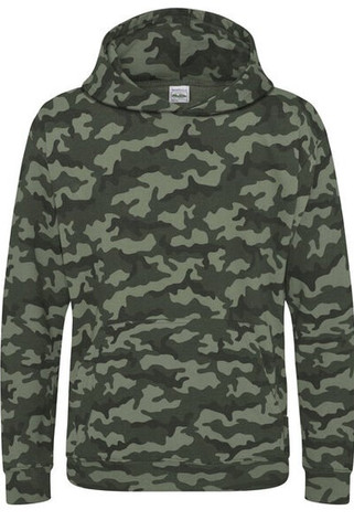 JUST HOODS BY AWDIS JH014J - Kids Camouflage Hoodie with Kangaroo Pocket