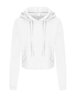 JUST HOODS BY AWDIS JH016 - Womens Relaxed Fit Cropped Hoodie with Kangaroo Pocket