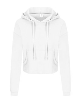 JUST HOODS BY AWDIS JH016 - Women's Relaxed Fit Cropped Hoodie with Kangaroo Pocket
