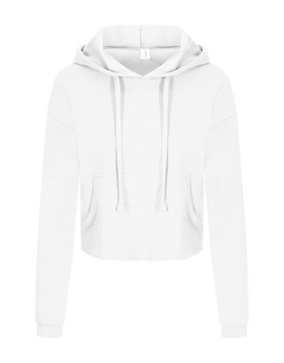 JUST HOODS BY AWDIS JH016 - Womens Relaxed Fit Cropped Hoodie with Kangaroo Pocket