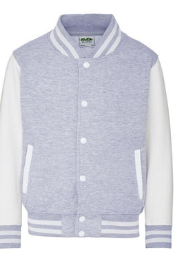 JUST HOODS BY AWDIS JH043J - Premium Kids Varsity Jacket with Contrast Sleeves