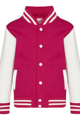 JUST HOODS BY AWDIS JH043J - Premium Kids Varsity Jacket with Contrast Sleeves