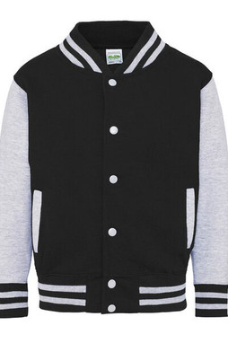 JUST HOODS BY AWDIS JH043J - Premium Kids Varsity Jacket with Contrast Sleeves