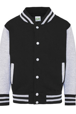 JUST HOODS BY AWDIS JH043J - Premium Kids Varsity Jacket with Contrast Sleeves
