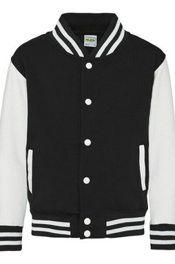 JUST HOODS BY AWDIS JH043J - Premium Kids Varsity Jacket with Contrast Sleeves