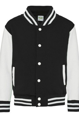 JUST HOODS BY AWDIS JH043J - Premium Kids Varsity Jacket with Contrast Sleeves